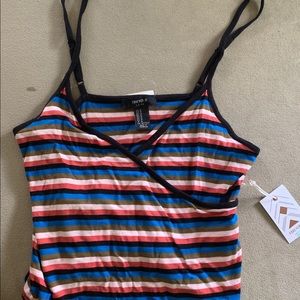 striped crop tank